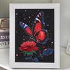 Adesivo de diamante de borboleta dos sonhos para crianças faça você mesmo, bolsa de material artesanal, diamante bordado, pintura de mesa decorativa completa, atacado