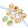 Accesorios Oro Arena Accesorios para Joyería DIY Zirconia Incrustada Oro Antiguo Pulsera de Cuentas Incrustadas Pulsera Material para Bordado Trenzado