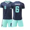 2026 Alemania Jersey de Visitante Copa del Mundo Wirtz Uniforme de Fútbol Set USA-Canadá-México Versión Correcta 10 Musiala