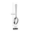 Venta caliente cuchara para servir de acero inoxidable no magnético Colador cuchara para servir para hotel buffet Colador cuchara grande dorada