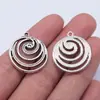 23x22mm 3.1g Plata Antigua DIY Retro Aleación Accesorios Cruzado Venta Caliente Fabricante Venta Directa Colgante Espiral