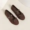 Shallow Mouth Korean Style 4cm Hidden Heel Mary Janes Bow Autumn Ballet Flats Plus Size Lightweight 2026