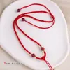 Collar con Cuerda para Colgante de Jade Tejido a Mano Ajustable para Hombres y Mujeres Cuerda para Colgante de Collar de Gama Alta Cordón con Hebilla Segura
