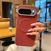 Compatible con Funda Magnética para Teléfono Google Pixel 11ProXL Google 10A Marco Metálico para Lente Funda Protectora de Cuero