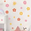 Pegatinas de Pared Autoadhesivas de Flores Pequeñas de Colores Caricaturescos Estilo Niña Habitación Infantil Guardería Pegatinas Decorativas BR0826C