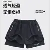 Bañador de Doble Capa Popular Transfronterizo para Deportes, Corte Holgado, Talla Grande, Anti-Vergüenza, para Correr, Fitness, Shorts de Natación para Hombre, Personalizable
