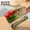 Caja de Almacenamiento Refrigerador Suministro Especial Transfronterizo Juego de 6 Piezas Apilable Transparente Material para Mascotas Caja Organizadora Fabricante Caja al por Mayor