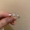 Anillo Ajustable de Circonio Estilo Chino Nuevo Gota de Agua Calabaza Anillo de Dedo Índice Moderno y Genial Joyería de Mano Estilo Retro para Mujeres