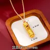 Novo Pingente Dourado de Areia Antiga, Colar Budista de Lótus Giratório Auspicioso Estilo Étnico Retrô, Joia de Cobre com Design de Nicho