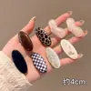 Pinzas de pelo florales de colores estilo coreano, pinzas elegantes y exquisitas para flequillo lateral, pasadores de lazo lindos para niñas