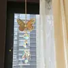 Atrapasol Transfronterizo Colgante de Cristal de Insecto Dorado Decoración Colgante para Balcón, Dormitorio, Jardín Manualidad Colgante para Coche
