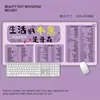 Mouse Pad com Tecla de Atalho de Texto Inspirador, Tapete Extra Grande para Teclado de Computador de Escritório, Tapete Fofo para Mesa de Computador para Uso Doméstico para Homens e Mulheres