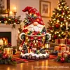 Série de Natal Tigela de Doces Enfeites de Resina Figuras de Tigela de Doces de Natal