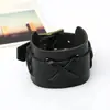 Pulsera de Cuero de Vaca Estilo Retro Literario Informal Estilo Coreano No Convencional Rock Mismo Estilo para Hombres y Mujeres Pulsera Decorativa Versátil