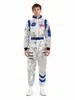 Traje de Astronauta Piloto Espacial de Halloween Transfronterizo para Hombres y Mujeres, Mono de Manga Larga, Conjunto de Dos Piezas Láser