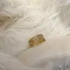 Anillo de Calabaza Nuevo de Lujo Ligero Estilo Coreano Retro con Diamantes Completos, Anillo de Dedo Índice Personalizado Moderno y a la Moda, Joyería Versátil de Gama Alta