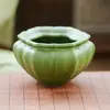 Balde de Água Cerâmico com Padrão de Tangerina Pequena do Fabricante para Uso Doméstico, Acessórios para Chá, Recipiente de Resíduos de Chá de Alta Qualidade