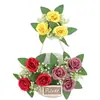 Adornos de Flores Artificiales Transfronterizos Paquete de Materiales DIY Decoración de Mesa de Comedor Candelabro Decoración del Hogar Regalo del Día de la Madre San Valentín