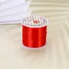 Hilo Elástico Plano de Colores de 0.8mm Alta Elasticidad Hilo de Cristal Hecho a Mano DIY Joyería Hilo Elástico Resistente al Desgaste Hilo para Cuentas Al por Mayor
