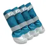 Zapatos Cruzados para Perros Impermeables Botas de Lluvia para Perros Medianos y Grandes Antideslizantes Resistentes al Desgaste para Exteriores de Tubo Alto Cubrepatas para Mascotas que No se Caen