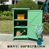 Almacenamiento de Gabinete de Zapatos de Madera Maciza para Exteriores al por Mayor Gabinete de Almacenamiento Puerta de Villa Protección Solar Impermeable Caja de Herramientas para Patio Balcón de Jardín Artículos Varios