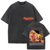 Camiseta Vintage Lavada Nsqk Aoou Piensa en Mí Nuevo Álbum 2025 para Hombre Hip-Hop Gótico