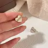 Pendientes Minimalistas y Sofisticados de Corazón Tachonados con Diamantes, Diseño de Moda Coreana, Pendientes Geniales y Versátiles