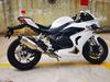 Adecuado para modificación del tubo de escape de motocicleta Qianjiang race 800 race 800 a contrapresión a tres yuanes sección delantera calibre original