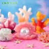 Micro Paisaje Creativo Lindo Coral Sirena Figura Pecera Oceánica Decoración Paisajismo Accesorios Mini Adornos Pequeños