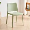 Sillas de Comedor Minimalistas Nórdicas de Plástico, Apilables, Disponibles en Múltiples Colores, Adecuadas para Uso Doméstico, Comedor, Ocio, Apartamentos Pequeños, Ahorro de Espacio, con Respaldo