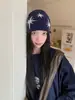 Gorro de Punto Octagonal con Forma de Estrella Dulce y Fresco para Mujer, Estilo Nuevo Otoño Invierno, Gorro Cálido de Punto, Gorro Adelgazante para la Cara