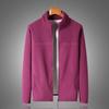 Outono e Inverno colar novo masculino e feminino vestido de camisola forrado de lã homens casuais cordeiros cardigan quente jaqueta de lã polar