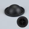 Almohadillas Redondas Negras de PVC para Pies, Base de Varilla Extensible para Maletas y Mochilas, Clavos de Plástico para Pies, Almohadillas de Pie Hemisféricas Frontales para Maletas