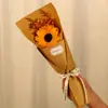 8 de Março Festival da Deusa das Mulheres Dia das Mães Simulação Buquê de Sabonetes Girassol Caixa de Presente de Mão com Flores Combinadas para Presente