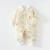 Macacão Acolchoado de Algodão para Bebê Menina, Acolchoado e Espessado Roupa de Outono e Inverno, Macacão, Macacões, Roupa Infantil