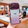 Janela grande ondulada galvanizada adequada para capa de celular Apple 15promax iphone14 tendência 11 amor glitter