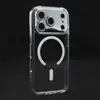 Botón de Cámara Compatible Apple 18promax Agujero Preciso Funda de Teléfono Magnética Transparente Cubierta Protectora de Cobertura Total Dos en Uno 17