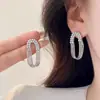 Pendientes de botón de perlas con forma de corazón de amor de estilo coreano, pendientes de botón de temperamento de moda retro, pendientes de perlas de moda 2024
