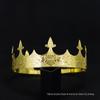Cocar de coroa de rei masculino europeu e americano Príncipe herdeiro vintage corte coroa desempenho adereços concurso rainha aniversário