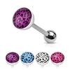 1.6*19*5MM piercing sexy de lengua de leopardo anillo de lengua de acero para cirugía pendientes de cartílago tragus joyería corporal