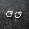 Pendientes Multiestilo de Comercio Exterior Moda Ins Geométricos Simples Pendientes de Botón Pequeños Pendientes de Acero Inoxidable Venta Directa de Fábrica En Stock