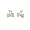 Pendientes de cereza con piedra de ojo de gato, dulces y exquisitos, con broche de plata s925, bonitos y modernos pendientes de viajero frecuente, nuevos y combinables.