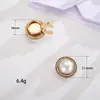 Gemelos de Flor de Cuatro Pétalos en Forma de Corazón Retro, Botones de Cuello, Accesorios para Joyería DIY, Botones Decorativos para Camisa de Aleación de Zinc, Pequeños Regalos
