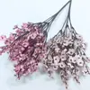 Flores de Gipsófila Artificiales, Pequeños Ramilletes Florales Coloridos, Arreglos Florales Decorativos para el Hogar, Accesorios, Flores Artificiales de Seda