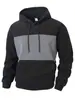 Novedad de Otoño Transfronteriza Más Vendida Sudaderas para Hombre con Bloques de Color, Moda Europea y Americana, Sudaderas con Capucha Deportivas Casuales al por Mayor
