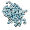 Imitación turquesa azul jade tallado hebilla cuentas de ábaco imitación jade cuentas sueltas cuentas espaciadoras azules pulsera collar cuentas de joyería