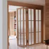 Puerta de Dormitorio Estilo Francés Puerta Doble Puerta Divisoria Puerta Plegable Puerta Corredera de Cristal Puerta Plegable de Cocina Madera Maciza Balcón