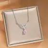 Colar de Diamante Completo com Inlay de Cobre Estilo Japonês Coreano Luxo Leve Toque de Alta Qualidade para Mulheres Estilo INS Corrente de Clavícula Exquisita Versátil Venda Quente Transfronteiriça Atacado