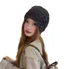 2026 Nuevo Gorro Holgado Estilo Americano con Estampado de Leopardo para Mujer, Gorro Perezoso de Primavera y Otoño, Gorro Versátil Transpirable para Clima Frío