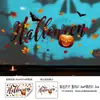 Adesivos Estáticos de Halloween para Janela Atacado Fantasma Linha Branca Morcego Teia de Aranha Adesivos Decoração de Janela de Casa Adesivos de Janela